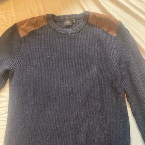 Jcrew shoulder patch sweater